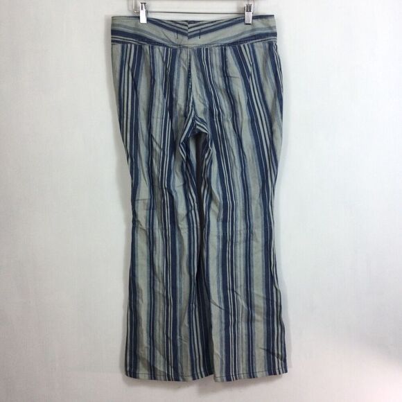 Free People Womens Journey Striped Retro Belted Flared Mid Rise Pants Size 29 - Picture 4 of 10
